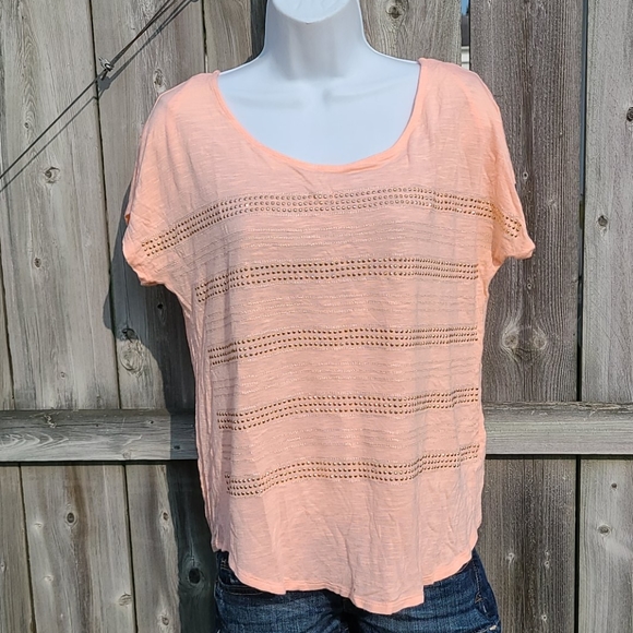 Apt. 9 Tops - Studded Peach Top by Apt 9